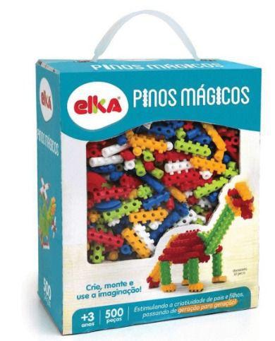 Imagem de Blocos de montar - pinos mágicos 500 peças - elka