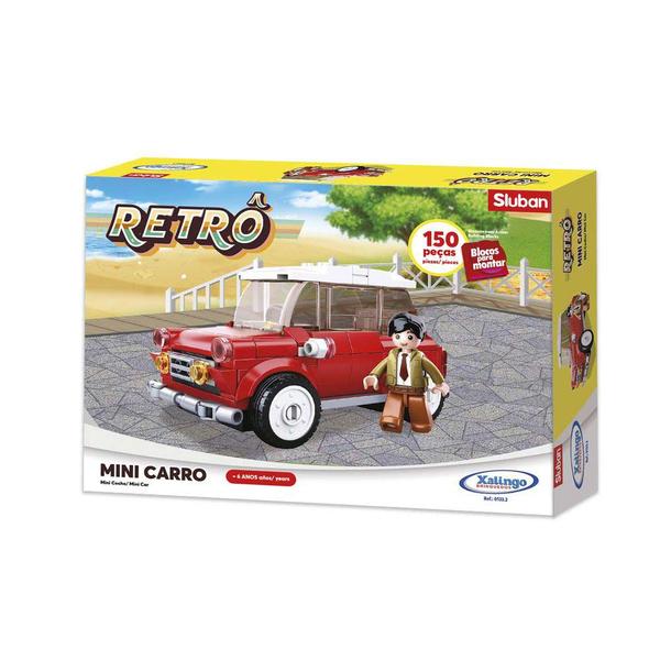 Imagem de Blocos de Montar - Retrô - Mini Carro - 150 peças - Xalingo