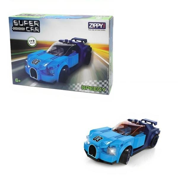 Imagem de Blocos de Montar Super Car Speedy 173 peças ul 7cm