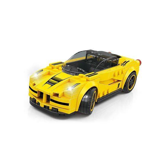 Imagem de Blocos de montar super car sport amarelo 151 pçs