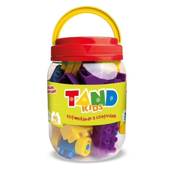 Blocos De Montar Tand Kids Com 40 Peças Toyster 1940 Imagem de Blocos De Montar Tand Kids Com 40 Peças Toyster 1940