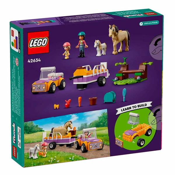 Blocos de Montar - Trailer de Cavalo e Pônei - 105 peças - LEGO Friends Imagem de Blocos de Montar - Trailer de Cavalo e Pônei - 105 peças - LEGO Friends
