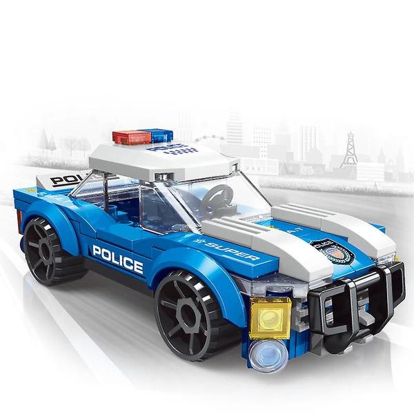 Imagem de Blocos de quebra-cabeça de carro de polícia compatíveis com partículas de Lego Buil