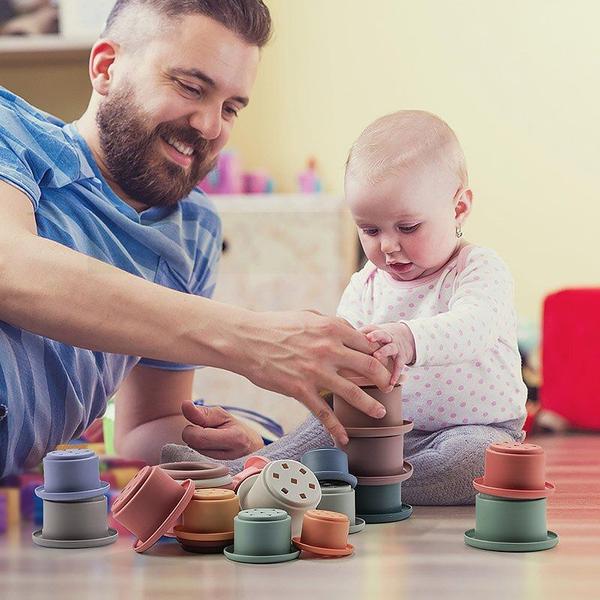 Imagem de Blocos de Silicone para Bebês - Protetor Dental, BPA Free, 7 Peças