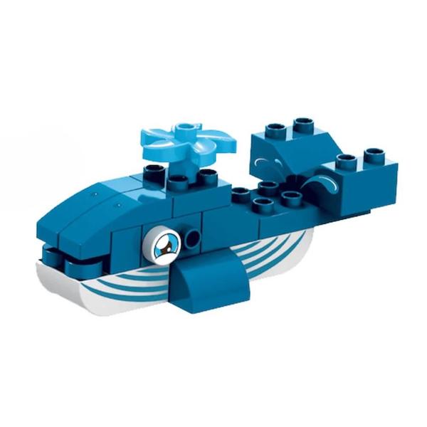 Blocos duplos baleia 18 pecas jie star - JIE_STAR Imagem de Blocos duplos baleia 18 pecas jie star