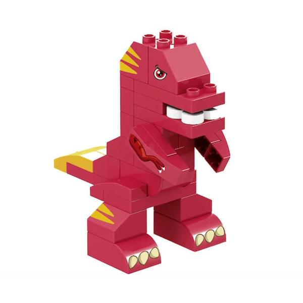 Imagem de Blocos duplos dinossauro 32 pecas jie star