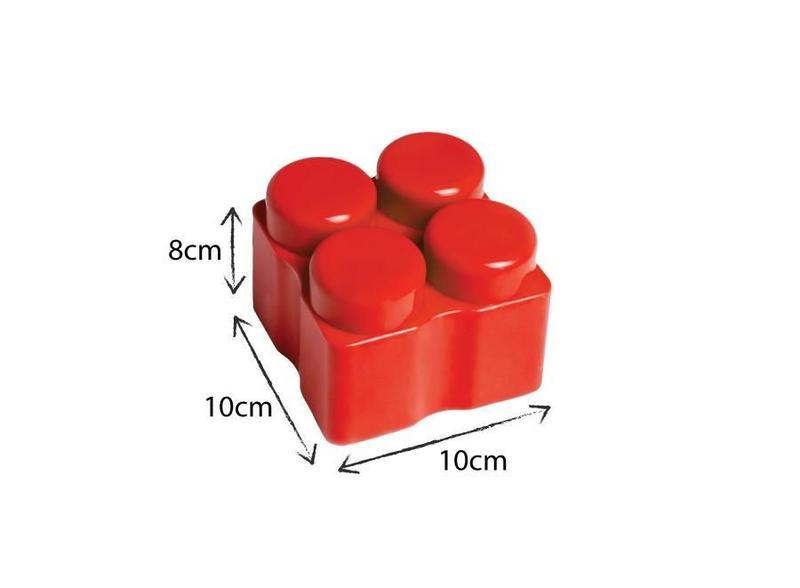 Imagem de Blocos Gigantes De Montar 4 Cores Pegue & Monte - Kit 50 Peç