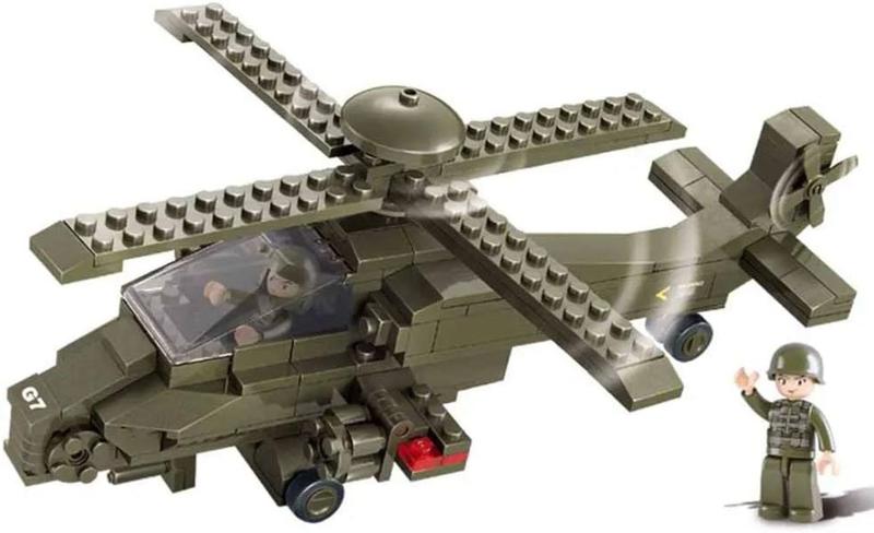 Imagem de Blocos Land Forces Helicóptero Multikids 199 Peças