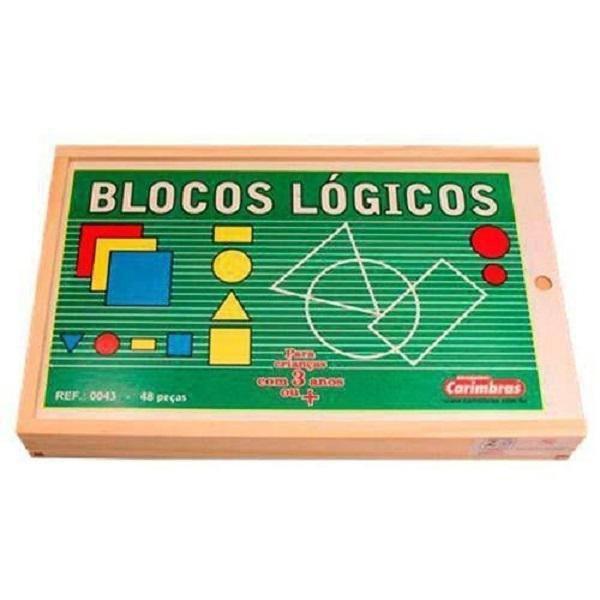 Imagem de Blocos Lógicos - Brinquedo Pedagógico - 48 Peças - Carimbrás