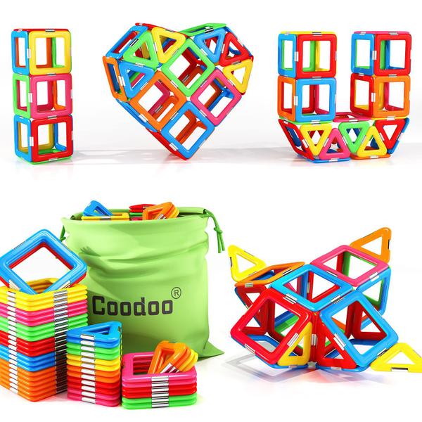 Blocos magnéticos Coodoo atualizou Tough Tile de 3 anos para crianças com mais de 3 anos Imagem de Blocos magnéticos Coodoo atualizou Tough Tile de 3 anos para crianças com mais de 3 anos