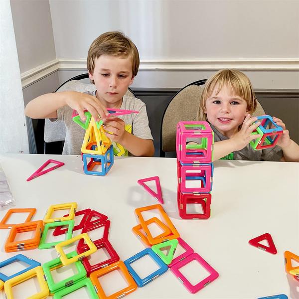 Blocos magnéticos Coodoo atualizou Tough Tile de 3 anos para crianças com mais de 3 anos Imagem de Blocos magnéticos Coodoo atualizou Tough Tile de 3 anos para crianças com mais de 3 anos
