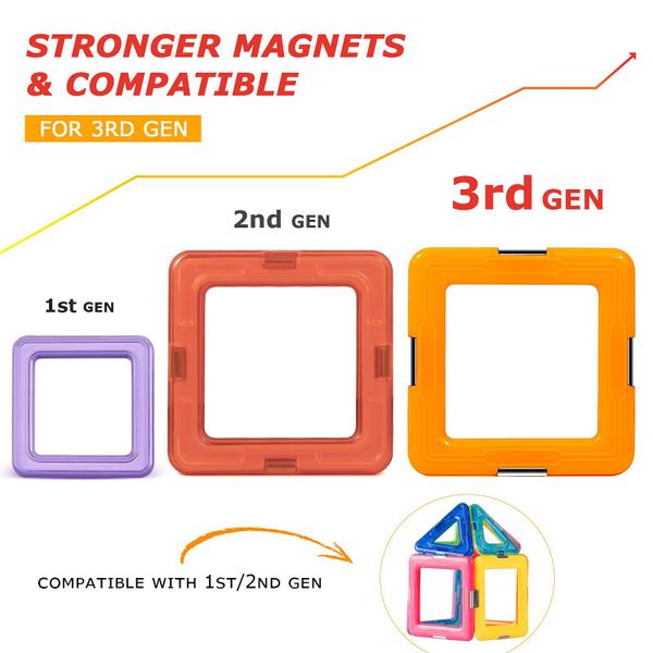 Blocos magnéticos Coodoo atualizou Tough Tile de 3 anos para crianças com mais de 3 anos Imagem de Blocos magnéticos Coodoo atualizou Tough Tile de 3 anos para crianças com mais de 3 anos