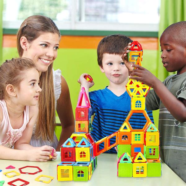 Blocos magnéticos Coodoo atualizou Tough Tile de 3 anos para crianças com mais de 3 anos Imagem de Blocos magnéticos Coodoo atualizou Tough Tile de 3 anos para crianças com mais de 3 anos