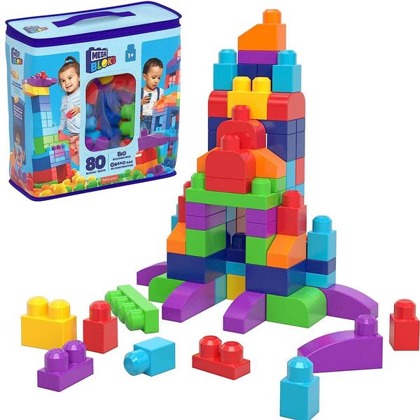 Imagem de Blocos Montar Mega Bloks Sacola 80Peças