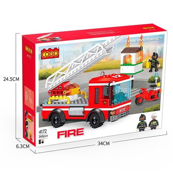 Imagem de Blocos Montar Neotown Resgate Dos Bombeiros 260Pcs 4172