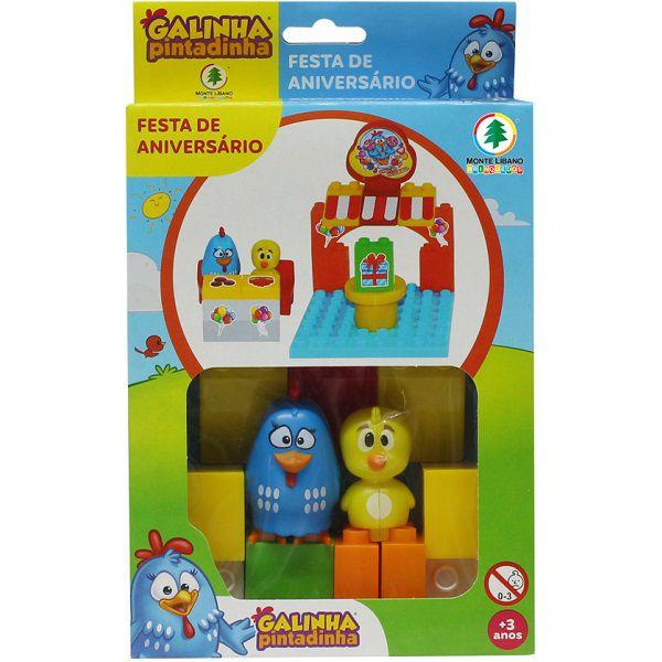 Blocos Playset Aniversario Galinha Pintadinha Monte Libano Imagem de Blocos Playset Aniversario Galinha Pintadinha Monte Libano