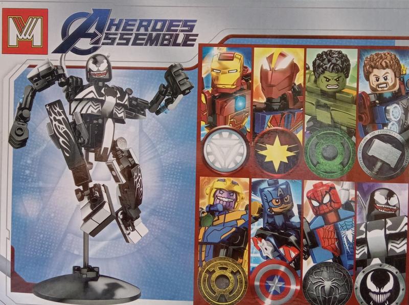 Blooco de montar vingadores + marvel herois de ação - COLLECTION Imagem de Blooco de montar vingadores + marvel herois de ação