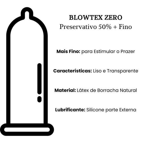 Imagem de Blowtex Zero Mais Fino 2 Pacotes com 6 - Total 12 Preservativos