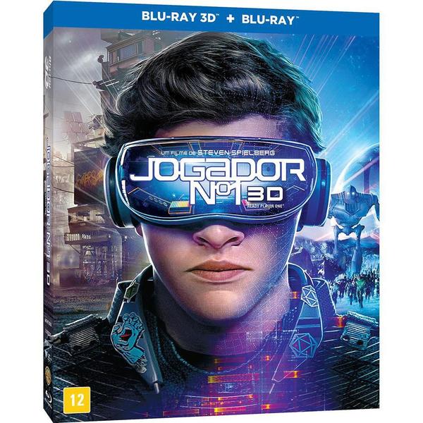 Blu Ray 3D + 2D Jogador Nº 1 Steven Spielberg - Warner Home Video Imagem de Blu Ray 3D + 2D Jogador Nº 1 Steven Spielberg