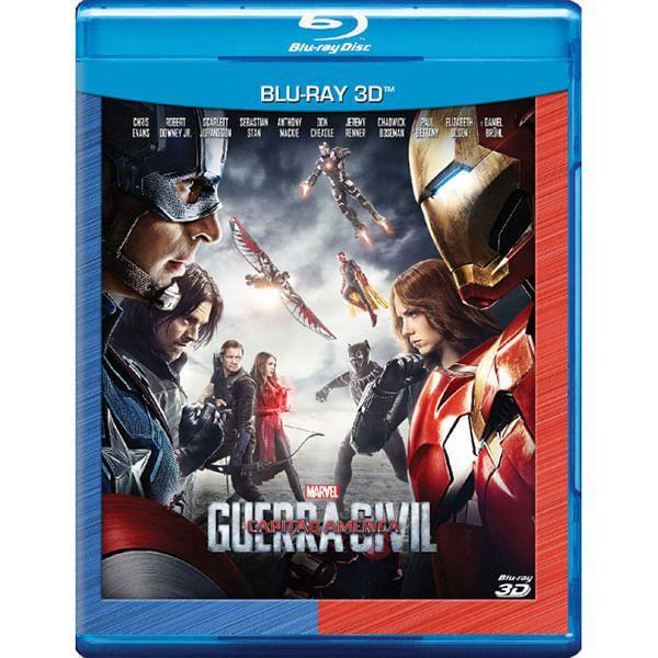 Imagem de Blu-Ray 3D - Capitão América: Guerra Civil