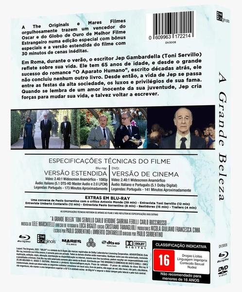 Imagem de Blu-Ray + Dvd A Grande Beleza - Paolo Sorrentino - Original