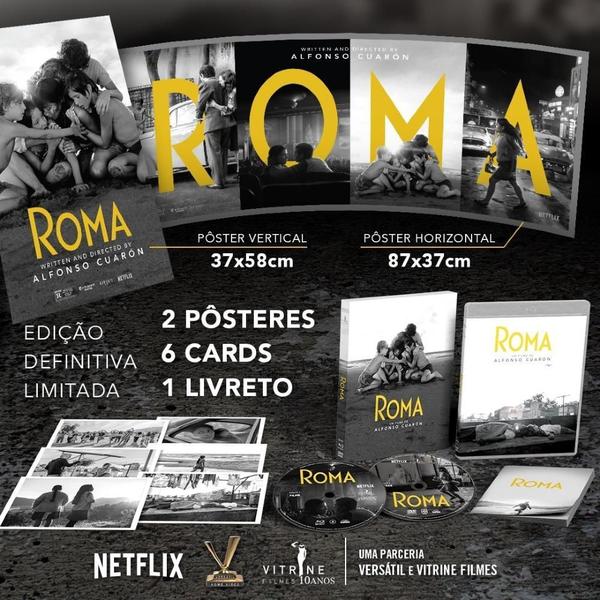 Blu-Ray Roma : Alfonso Cuarón (Bd+Dvd+Livreto+Pôsteres+Cards - Vitrine Filmes Imagem de Blu-Ray Roma : Alfonso Cuarón (Bd+Dvd+Livreto+Pôsteres+Cards