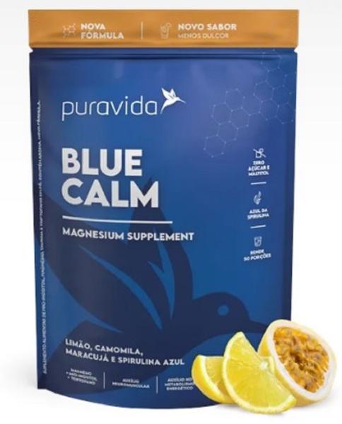 Imagem de Blue Calm (Magnésio,Inositol,Triptofano, Taurina) Sabor Limão de 250 g-Pura Vida