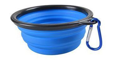 Blue Colors Pet Bowl Collapsible Silicone Dog Cat Food Water Travel Feeder Bowl Alimentação de cães - HTTN Imagem de Blue Colors Pet Bowl Collapsible Silicone Dog Cat Food Water Travel Feeder Bowl Alimentação de cães