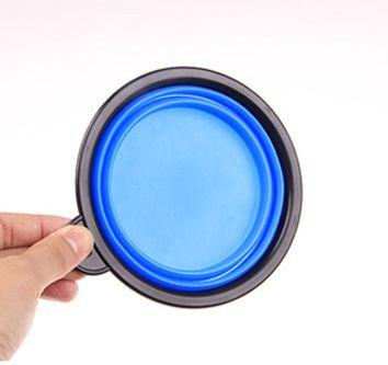 Blue Colors Pet Bowl Collapsible Silicone Dog Cat Food Water Travel Feeder Bowl Alimentação de cães - HTTN Imagem de Blue Colors Pet Bowl Collapsible Silicone Dog Cat Food Water Travel Feeder Bowl Alimentação de cães