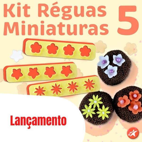 Imagem de Blue star kit réguas miniaturas 5 flores - modele