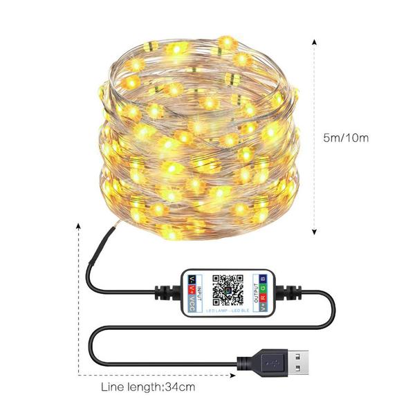 Imagem de Bluetooth Controle de Cores LED Luzes de Natal