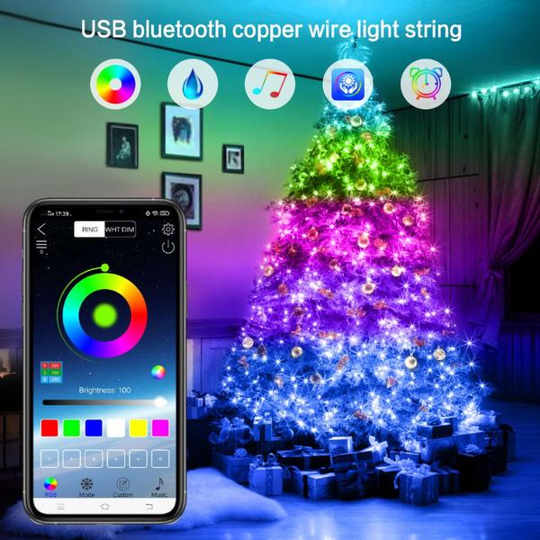 Imagem de Bluetooth Controle de Cores LED Luzes de Natal