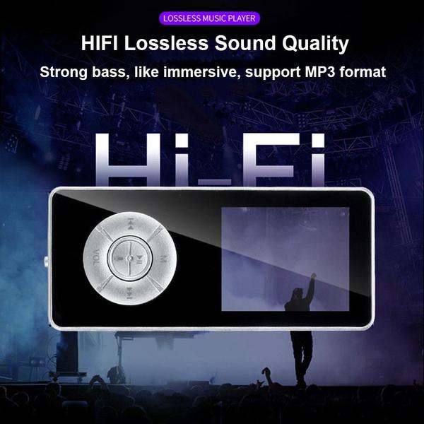 Imagem de Bluetooth MP3 Player Portátil HIFI Walkman FM Radio Recorder Sport Music Speakers 1.8