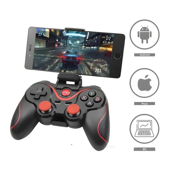 Imagem de Bluetooth Sem Fio Joystick Gamepad Para Pc Móvel Tablet Tv Box Terios T3 X3 Bt3.0 Controlador