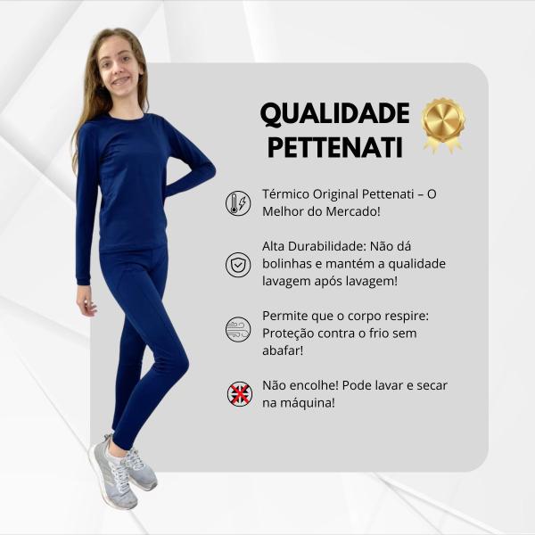 Imagem de Blusa + Calça Térmico Peluciado Segunda Pele Infantil 1 À 16