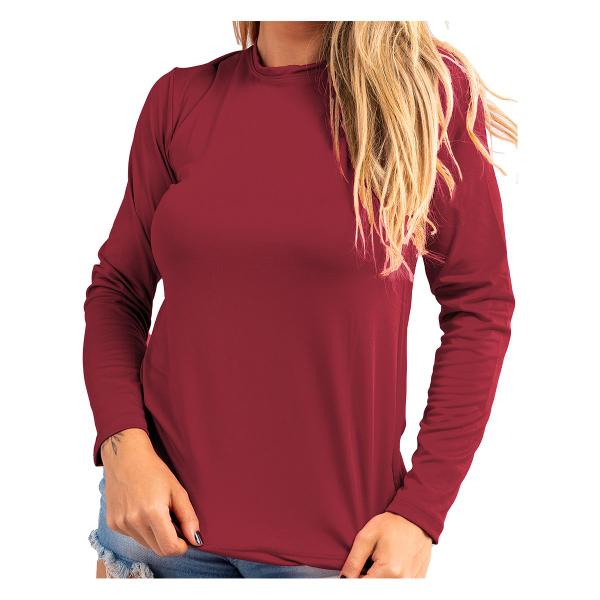 Imagem de blusa camisa proteção uv solar feminina tecido térmica verão