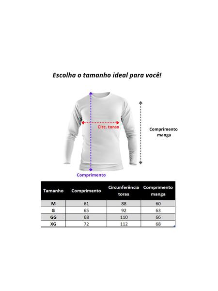 Imagem de Blusa Camisa Segunda Pele Com Proteção Solar Térmica Masculina