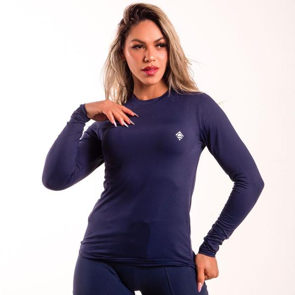 Imagem de Blusa Camisa Térmica Feminina Proteção Solar Uv 50 Dry Fit