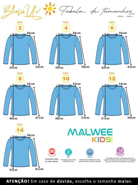 Imagem de Blusa com Proteção UV Infantil Menina  Verão Roxa Lilás Enjoy Malwee Kids Original