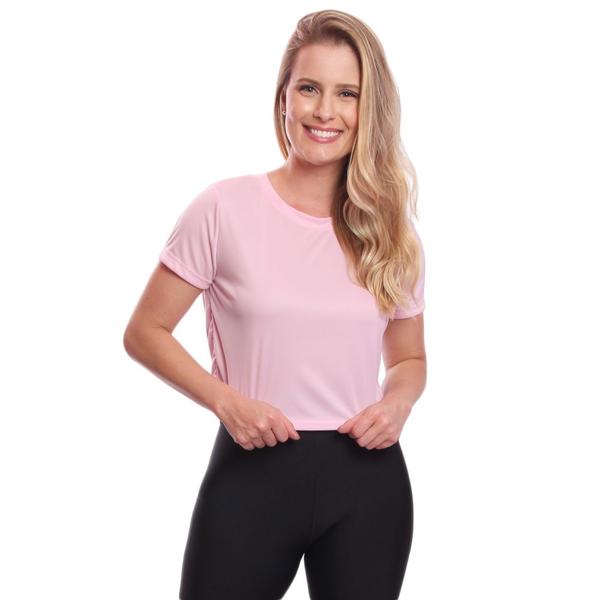 Imagem de Blusa Cropped Feminina Dry Academia Treino Camiseta Camisa Esportiva Esporte