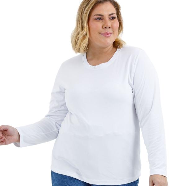 Imagem de Blusa de Frio Segunda Pele Térmica Peluciada Gola Redonda Plus Size 503.C2