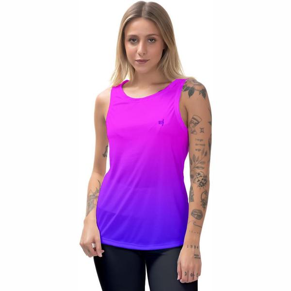 Imagem de Blusa Feminina Academia Regata Fitness Cavada Musculacao Corrida