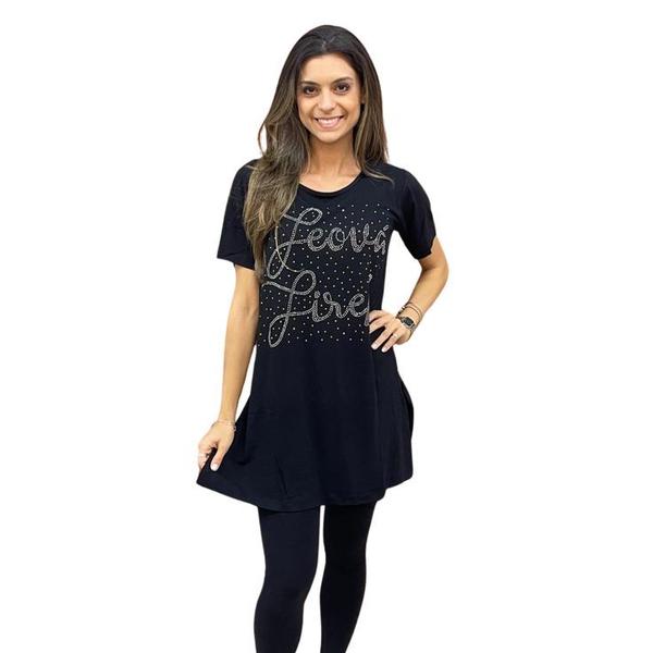 Imagem de Blusa Feminina Longa Vest Legging Moda Gospel Cristã  Jeová Jireh 