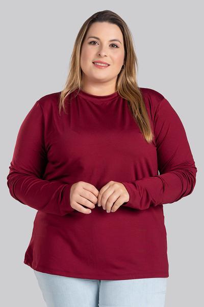 Imagem de Blusa Feminina Manga Longa Plus Size Térmica Peluciada - Serena