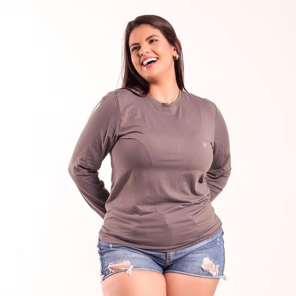 Imagem de Blusa Feminina Plus Size Térmica Poliamida De Proteção Solar