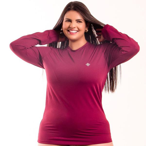 Imagem de Blusa Feminina Plus Size Térmica Poliamida De Proteção Solar