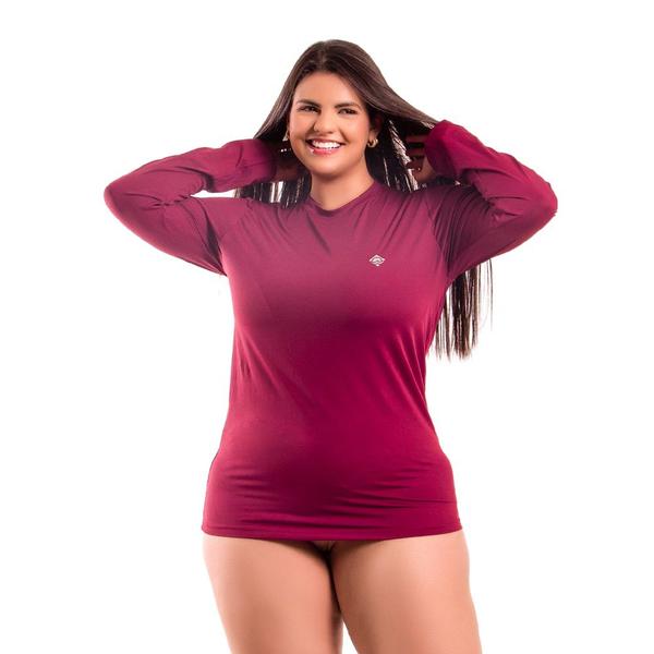 Imagem de Blusa Feminina Plus Size Térmica Poliamida De Proteção Solar