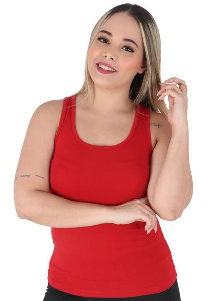 Imagem de Blusa Feminina Recorte Nadador Regatas fitness Regatinha basica lisa Esporte academia revenda Pack 5 pçs