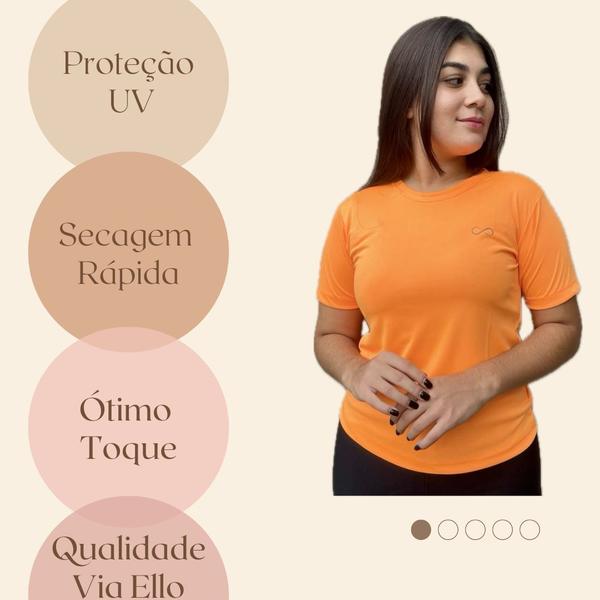 Imagem de Blusa Fitness Kit 3 Plussize Academia Caminhada Dry Corrida Feminina