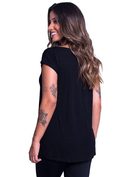 Imagem de Blusa Fitness Vekyo Modas Feminina Manga Curta Roupa de Academia Respiravel Confortável